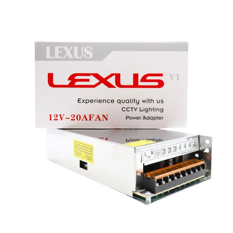 منبع تغذیه سوئیچینگ 12 ولت 20 آمپر لکسوس مدل S-240-12